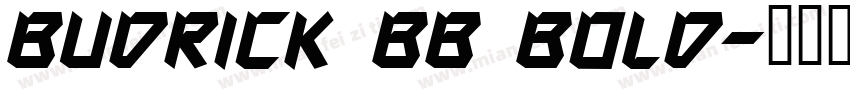 Budrick BB Bold字体转换